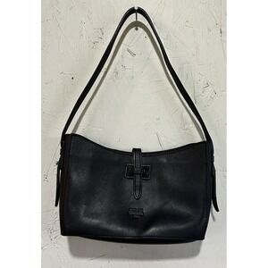 MICHAEL GREEN Scandiabag Crossbody Bag  Leather Purse  USA Black Vintage